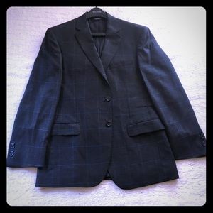 Jos.A.Bank Signature Blue/Charcoal Plaid Sportcoat